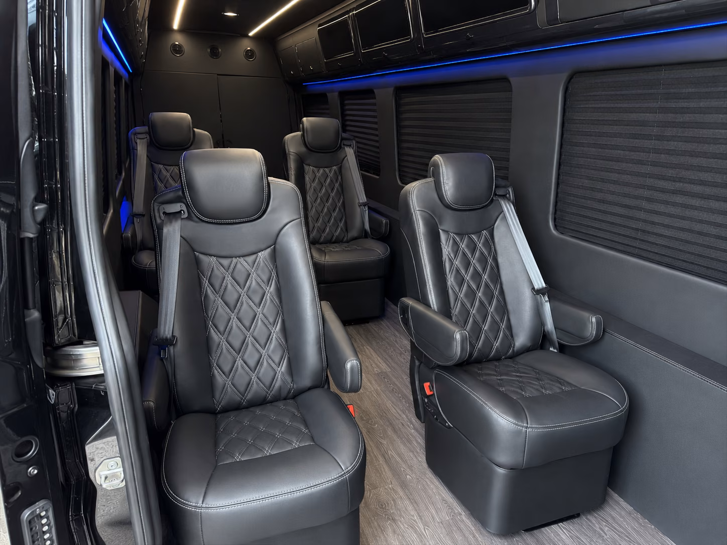 akron long distance transportation onboard seating