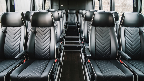 20 passenger minibus inside akron