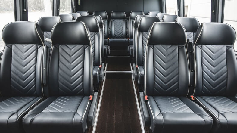 28 passenger minibus inside cuyahoga falls