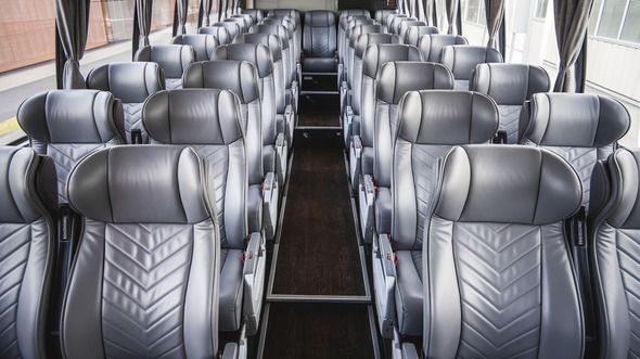 54 passenger charter bus interior akron