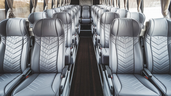 55 passenger charter bus interior akron