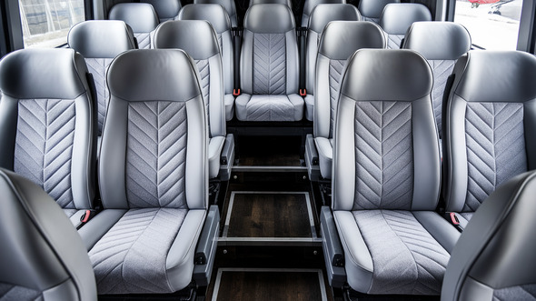 akron 28 passenger minibus interior