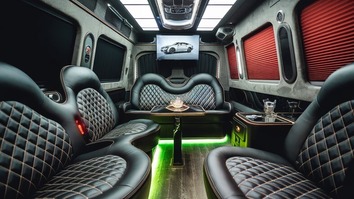 akron party bus rental interior