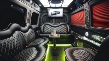 akron sprinter limo rental interior